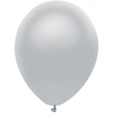 Silver Shining Plantinum Latex Balloon 11"