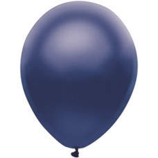 Blue Navy Satin Latex Balloon 11"