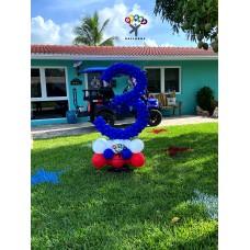 Number Shape balloon Sculpture Outdoor