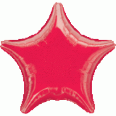 Star Red Foil Balloon 19"