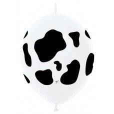 Cow Print LINK-O-LOON Latex Balloon 12"