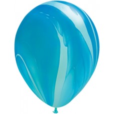 Blue Agate Latex Balloon 11"