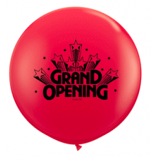Red Grand Opened Latex  Balloon 36"