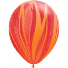 Red Orange Agate Latex Balloon 11"