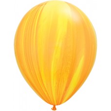 Yellow Orange Agate Latex Balloon 11"