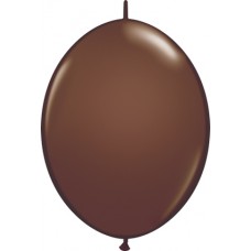 Brown Chocolate Quick Link Latex Balloon 11"