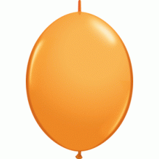 Orange Quick Link Latex Balloon 12"