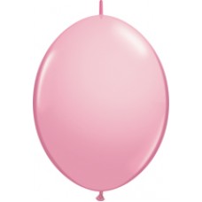 Pink Quick Link Latex Balloon 6 in