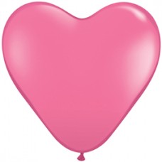 Rose Heart Latex Balloon 11" 
