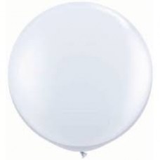 White Latex Balloon Qualatex 36 in